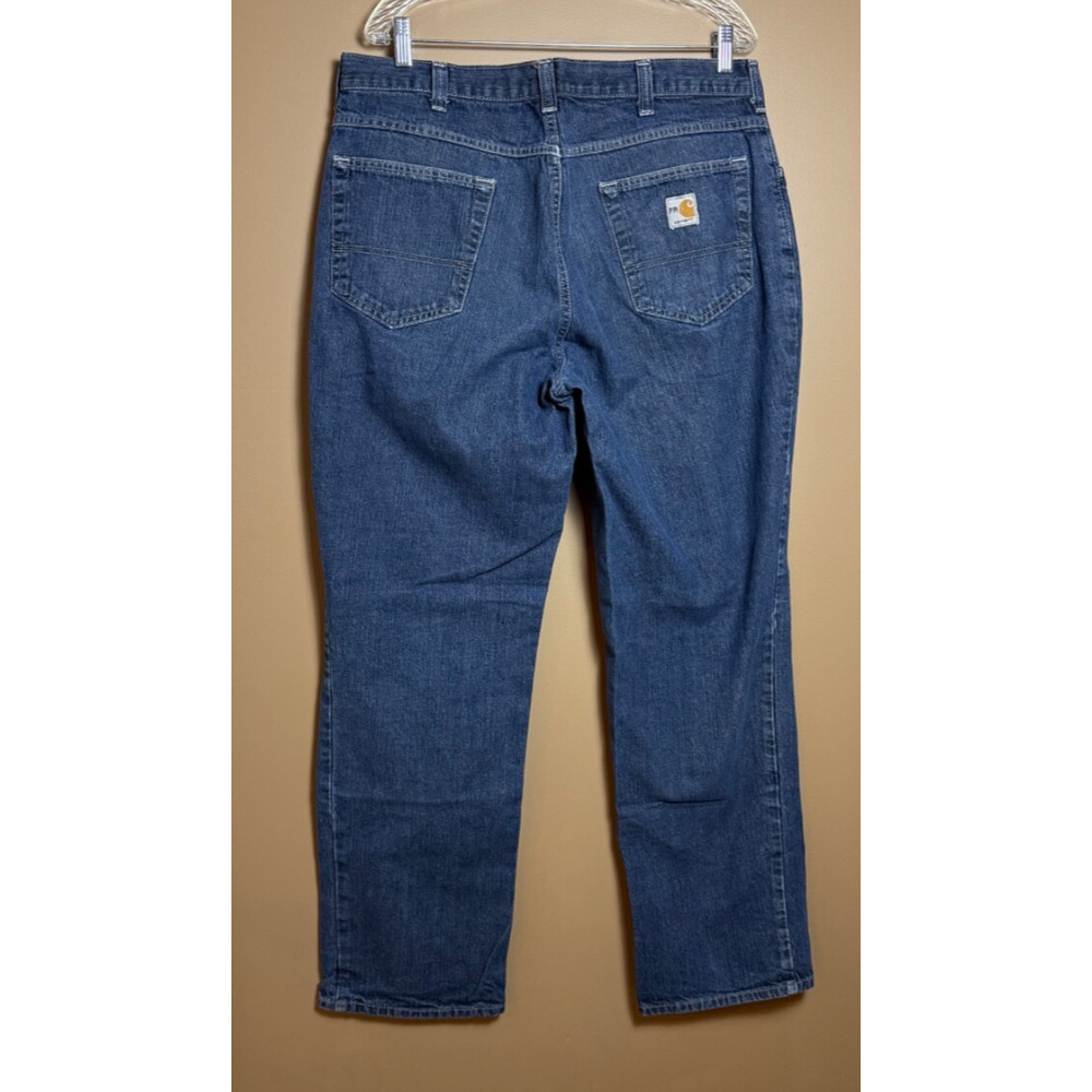 Carhartt FR Jeans Mens Relaxed Fit 36x32 Workwear Utility Fire Resistant EUC